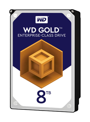 HDD 8TB SATAIII WD Gold 7200rpm 256MB for servers (5 years warranty)