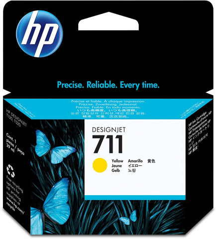 Консуматив HP 711 Standard 1-Pack Original Ink Cartridge; Yellow;  ; HP DesignJet T120, T520